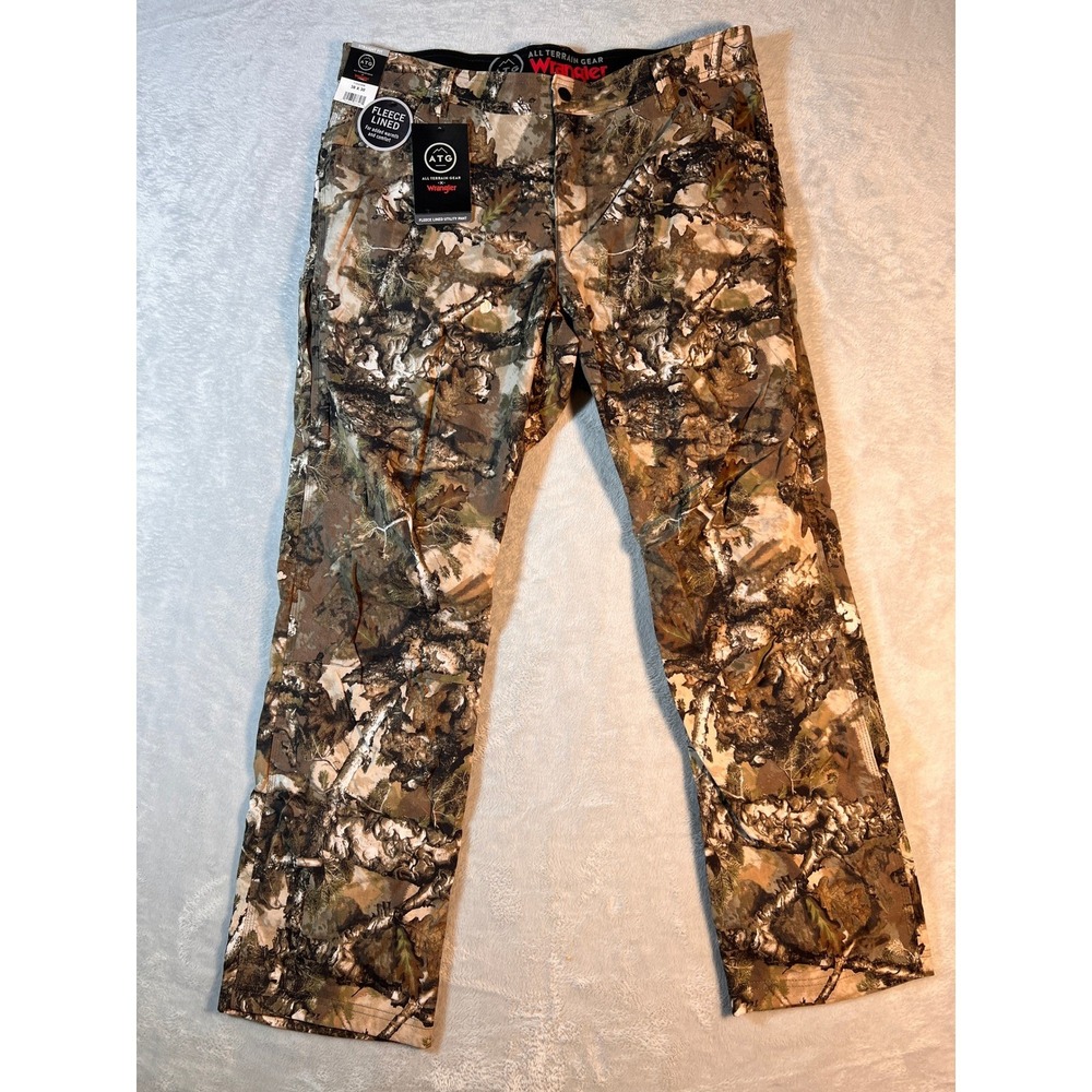 ATG by Wrangler Men's 38 x 30 Camouflage Hunting Fleece Lined Utility Pant NWT